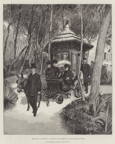 La Reina en Hyeres, un paseo en los jardines del Hotel Hermitage de Amedee Forestier