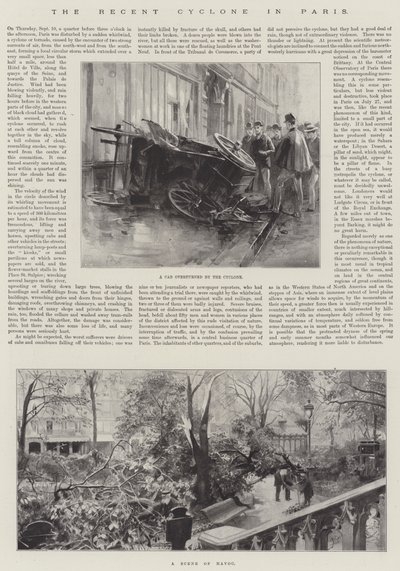 El Reciente Ciclón en París de Amedee Forestier