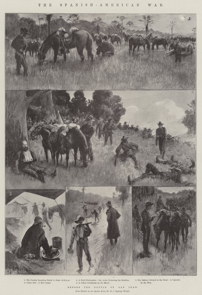 La Guerra Hispanoamericana, antes de la Batalla de San Juan de Amedee Forestier