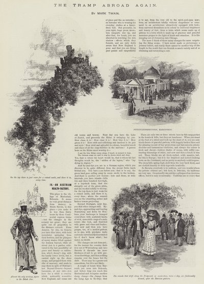 El vagabundo en el extranjero de nuevo, por Mark Twain de Amedee Forestier
