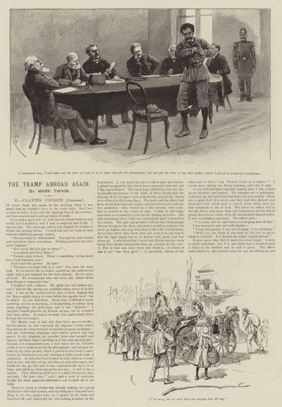 El vagabundo en el extranjero otra vez, por Mark Twain de Amedee Forestier