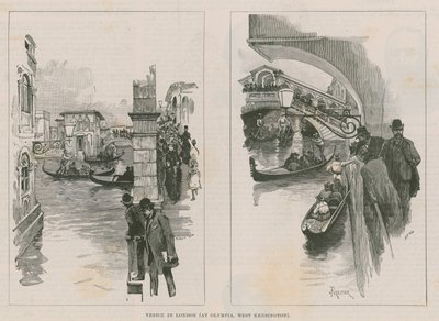 Venecia en Londres en Olympia, West Kensington de Amedee Forestier