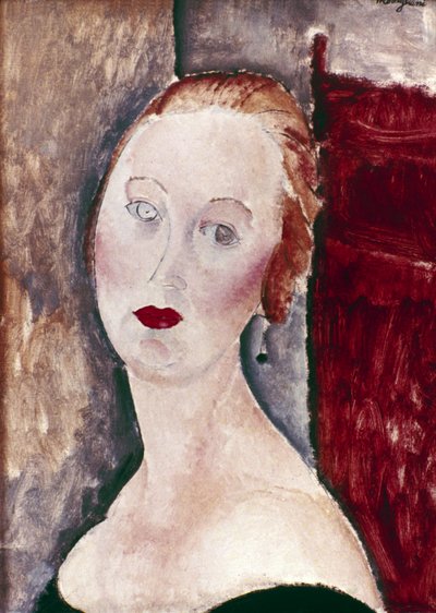 Una Mujer Rubia. Retrato de Germaine Survage, 1918 de Amedeo Modigliani