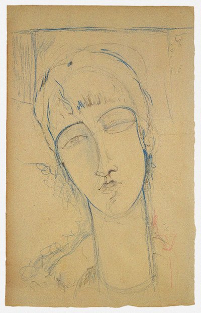 Anna Akhmatova Retrato de una mujer roja, 1915 de Amedeo Modigliani