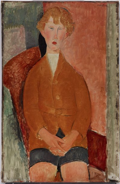 Chico con pantalones cortos de Amedeo Modigliani