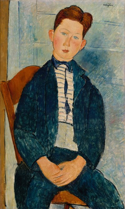 Niño con Suéter a Rayas, 1918 de Amedeo Modigliani