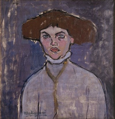 Busto de joven mujer de Amedeo Modigliani