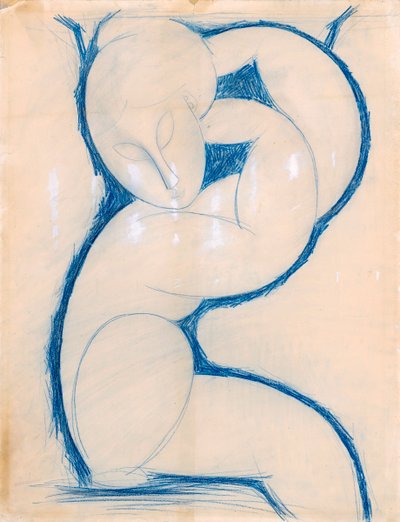 Cariatide, 1913-1915 de Amedeo Modigliani