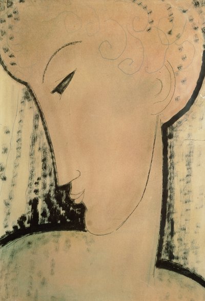 Cabeza femenina de Amedeo Modigliani