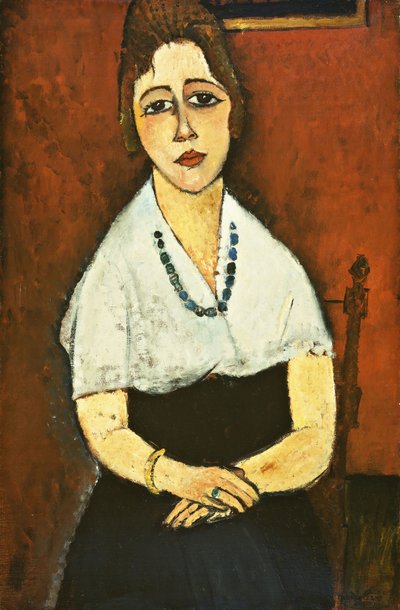 Chica con collar de Amedeo Modigliani