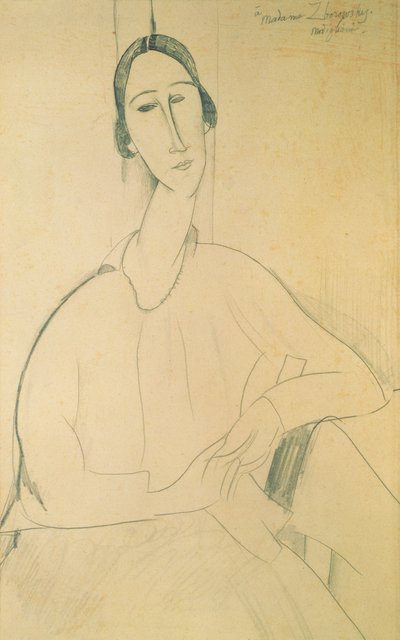 Hanka Zborowska, c.1917 de Amedeo Modigliani