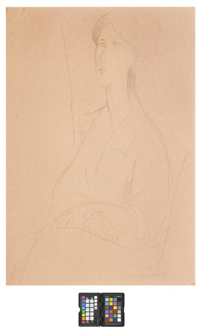 Hanks Zborowska con las manos en su regazo de Amedeo Modigliani