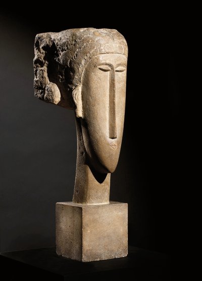 Cabeza, 1910-12 de Amedeo Modigliani