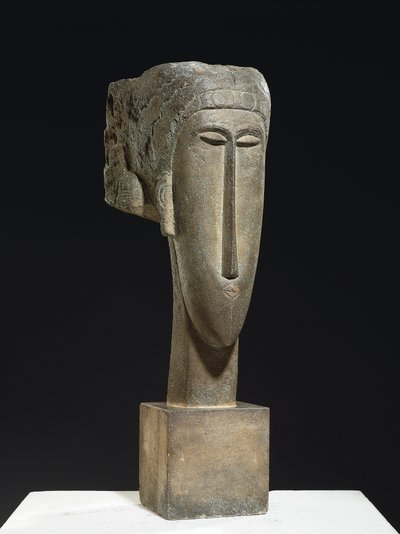 Cabeza, c.1910-12 de Amedeo Modigliani