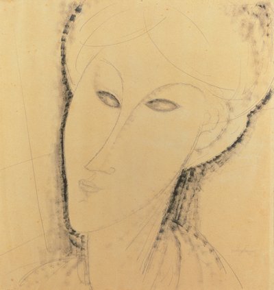 Cabeza de una mujer de Amedeo Modigliani