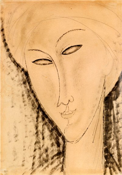 Cabeza de una mujer de Amedeo Modigliani