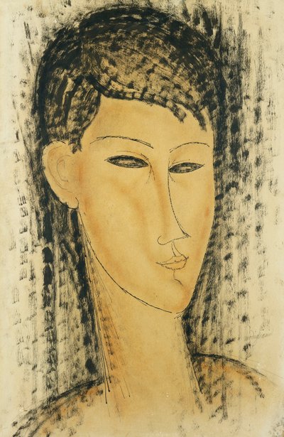 Cabeza de una joven de Amedeo Modigliani