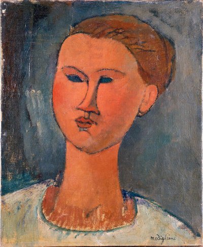 Cabeza de mujer joven de Amedeo Modigliani