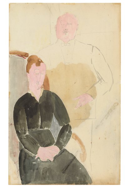 La Ménage, 1915 de Amedeo Modigliani