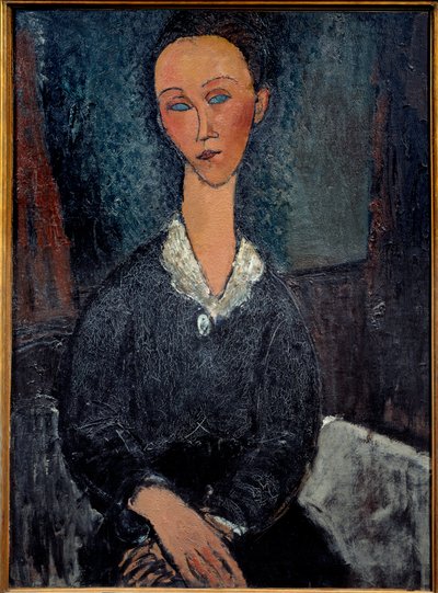 La mujer con cuello blanco de Amedeo Modigliani