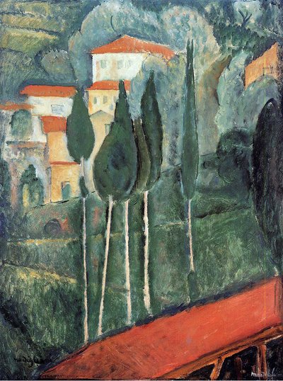 Paisaje, Sur de Francia de Amedeo Modigliani