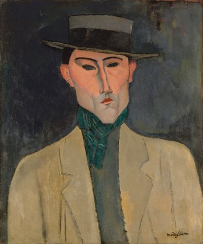 Hombre con sombrero de Amedeo Modigliani