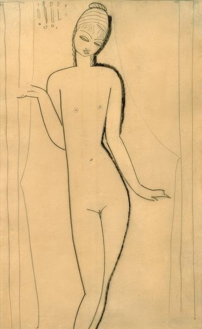 Joven desnuda - Cariátide de Amedeo Modigliani