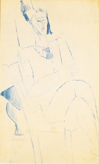 Retrato de Jean Cocteau, c. 1916 de Amedeo Modigliani
