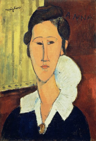 Retrato de Madame Hanka Zborowska, 1917 de Amedeo Modigliani