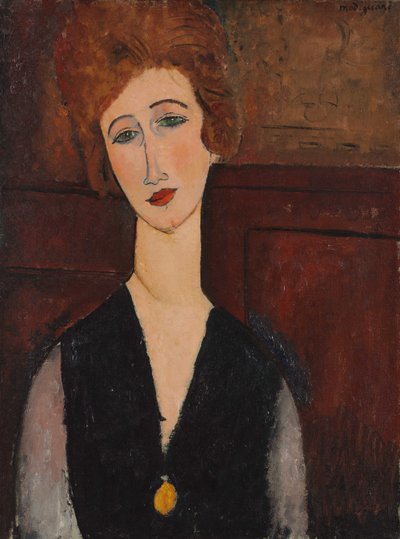 Retrato de una Mujer, c.1917-18 de Amedeo Modigliani