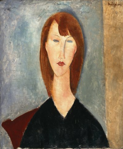 Retrato de un modelo desconocido (óleo sobre lienzo) de Amedeo Modigliani