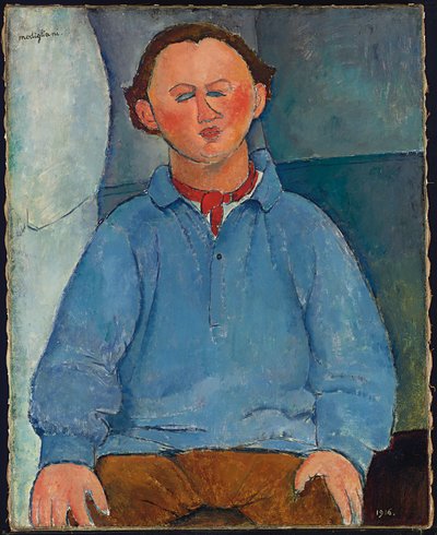 Retrato del escultor Oscar Miestchaninoff, 1916 de Amedeo Modigliani