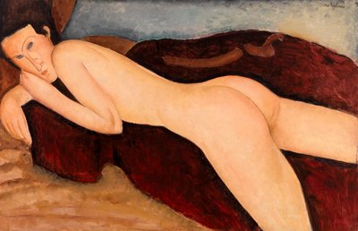 Desnuda reclinada de la espalda (Nu couché de dos) de Amedeo Modigliani