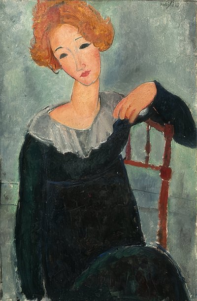 Mujer pelirroja. 1917 de Amedeo Modigliani