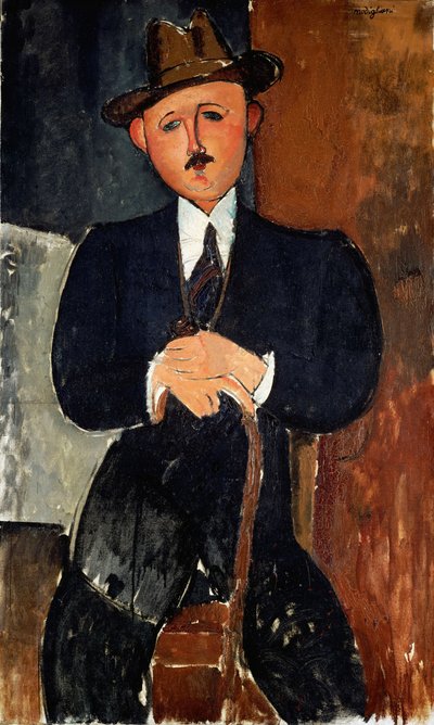 Hombre sentado de Amedeo Modigliani