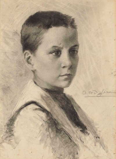 Autorretrato, 1899 de Amedeo Modigliani