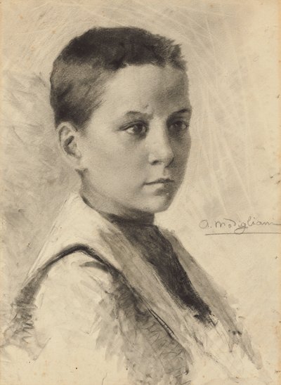 Autorretrato, 1899 de Amedeo Modigliani