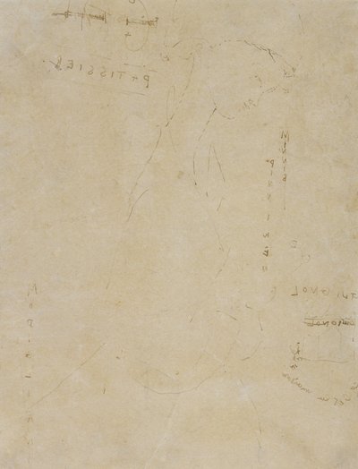 Boceto de Minnie Pinniken en la pastelería de Amedeo Modigliani