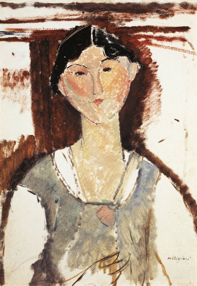 Estudio para el retrato de Beatrice Hastings por Amedeo Modigliani de Amedeo Modigliani