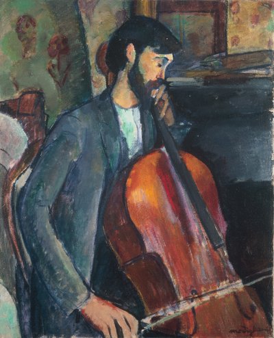 El Violonchelista de Amedeo Modigliani