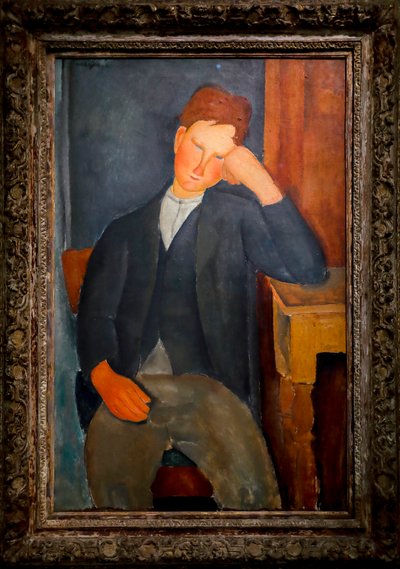 El joven aprendiz, c.1918-19 (óleo sobre lienzo) de Amedeo Modigliani