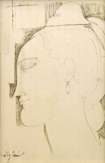 Cabeza de mujer de Amedeo Modigliani