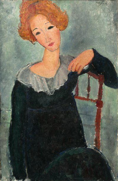 Mujer con cabello rojo de Amedeo Modigliani