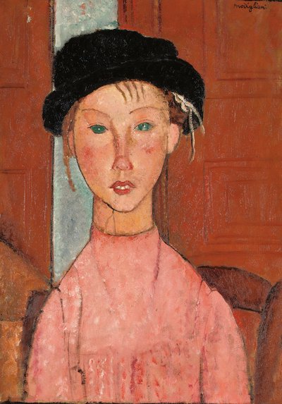 Niña con boina, 1918 de Amedeo Modigliani