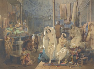En el Hammam, 1854 de Amedeo Preziosi