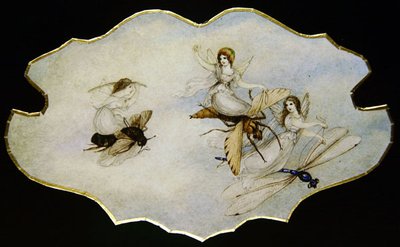 Hadas Jugando en Insectos, c.1860 de Amelia Jane Murray