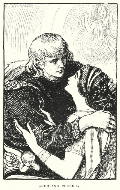 Aner y Fedra (grabado) de Amelia M. (attr.to) Bowerley or Bauerle