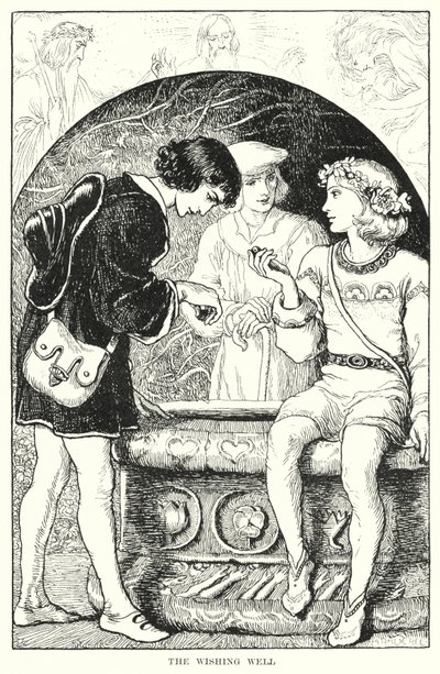 El pozo de los deseos (grabado) de Amelia M. (attr.to) Bowerley or Bauerle