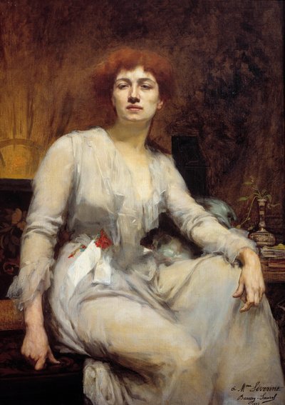 Retrato de Séverine (Caroline Remy esposa de Guebhard) de Amelie Beaury Saurel