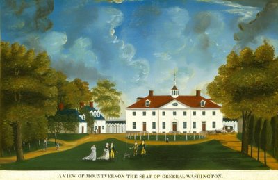 Vista de Mount Vernon de American 18th Century